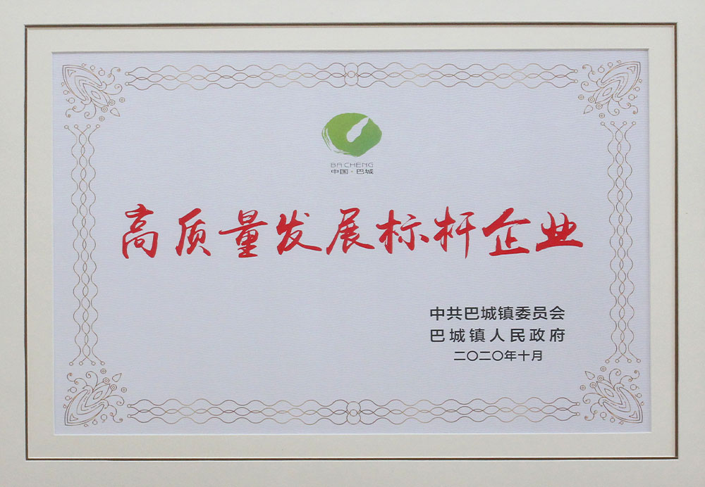 2020高質量發(fā)展標桿企業(yè)